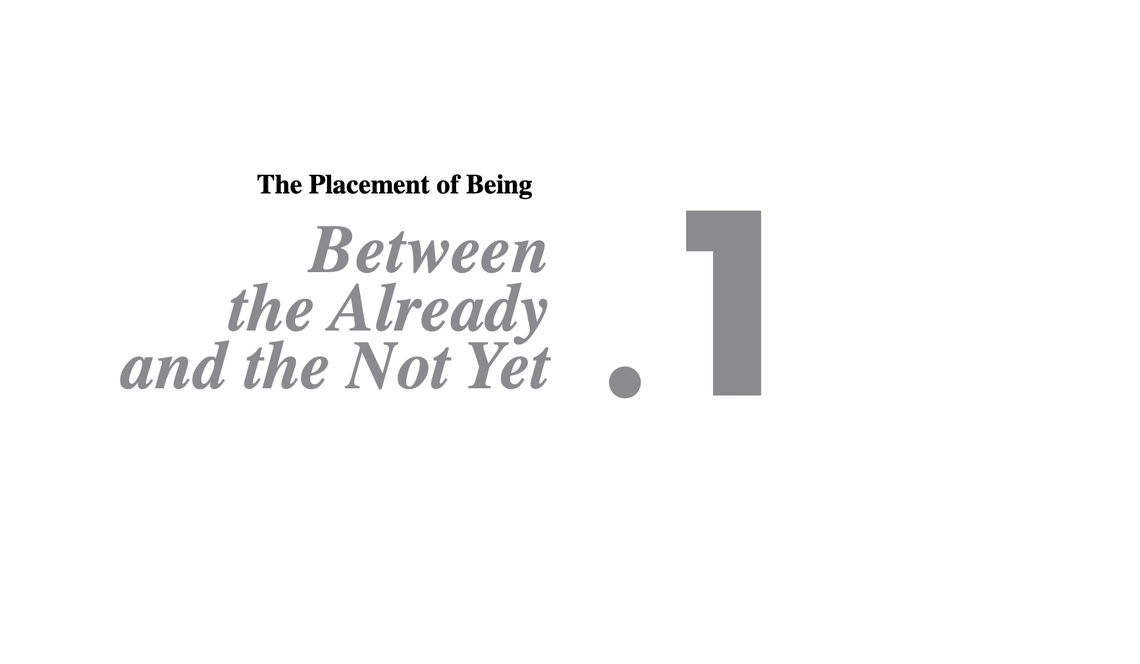 OR-1. Daniel's Opening :  Between the Already and the Not Yet