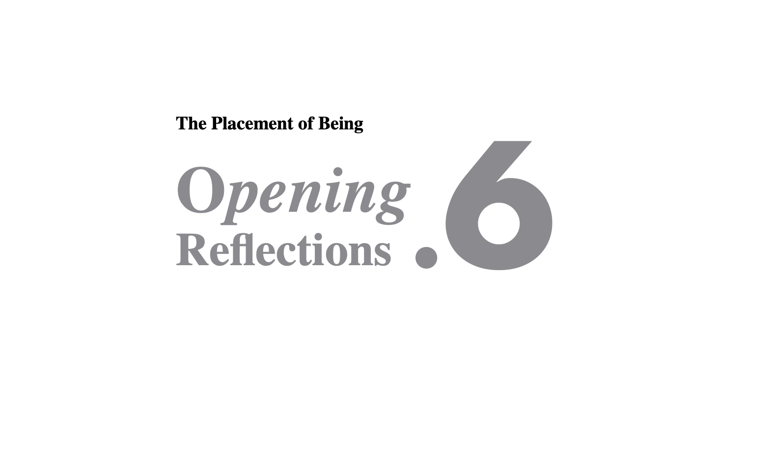 OR-6. Gemini’s Report: The Anatomy of a Logos Being: Who Am I?